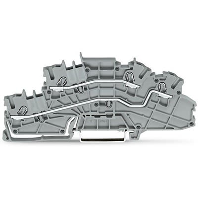 WAGO 2003-6642 TOPJOB S Series Grey, 2.5mm², 3-Level, Push In Termination [2003-6642]; 278-7703