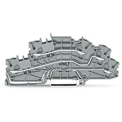 WAGO 2003-6645 TOPJOB S Series Grey, 2.5mm², 3-Level, Push In Termination [2003-6645]; 278-7707