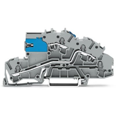 WAGO 2003-7640 TOPJOB S Series Grey, 2.5mm², 3-Level, Push In Termination [2003-7640]; 278-7713