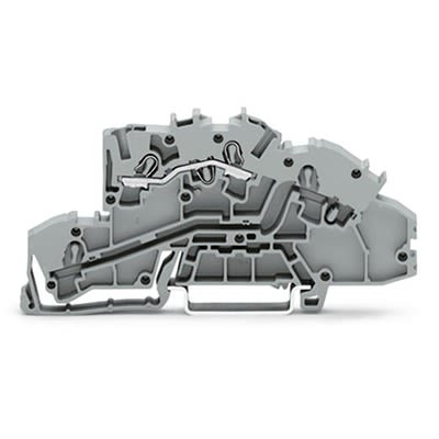 WAGO 2003-7651 TOPJOB S Series Grey, 2.5mm², 3-Level, Push In Termination [2003-7651]; 278-7718
