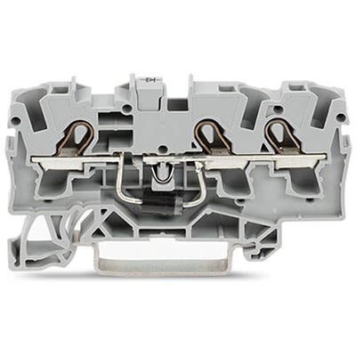 WAGO 2004-1311/1000-400 TOPJOB S Series Grey, 4mm², 1-Level, Push In Termination [2004-1311/1000-400]; 278-7736