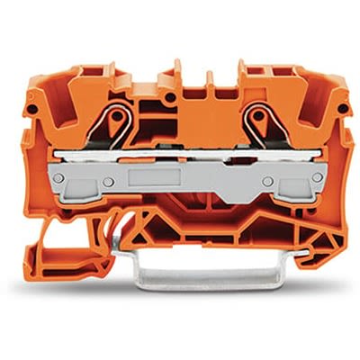 WAGO 2006-1202 TOPJOB S Series Orange, 6mm², 1-Level, Push In Termination, ATEX, CSA, IECEx [2006-1202]; 278-7784