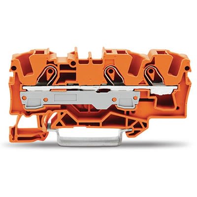 WAGO 2006-1302 TOPJOB S Series Orange, 6mm², 1-Level, Push In Termination, ATEX, CSA, IECEx [2006-1302]; 278-7787
