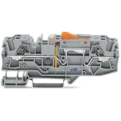 WAGO 2006-1671/1000-850 TOPJOB S Series Grey, 6mm², 1-Level, Push In Termination, CSA [2006-1671/1000-850]; 278-7815