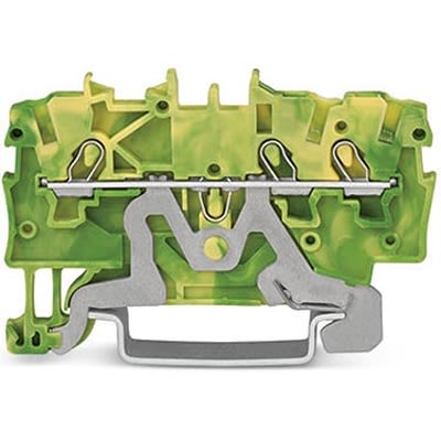 WAGO 2000-1307 TOPJOB S Series Green, Yellow, 1mm², 1-Level, Push-In Cage Clamp Termination, ATEX, EAC Ex, IECEx [2000-1307]; 278-7895