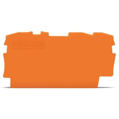 WAGO TOPJOB S Series End and Intermediate Plate for Use with DIN Rail Terminal Block [2000-1392]; 278-7898