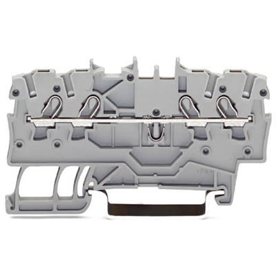 WAGO 2000-1405 TOPJOB S Series Black, 1mm², 1-Level, Push-In Cage Clamp Termination, ATEX, EAC Ex, IECEx [2000-1405]; 278-7907