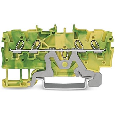 WAGO 2000-1407 TOPJOB S Series Green, Yellow, 1mm², 1-Level, Push-In Cage Clamp Termination, ATEX, EAC Ex, IECEx [2000-1407]; 278-7911