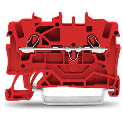 WAGO 2001-1203 TOPJOB S Series Red, 1.5mm², 1-Level, Push-In Cage Clamp Termination, ATEX, EAC Ex, IECEx [2001-1203]; 278-8024