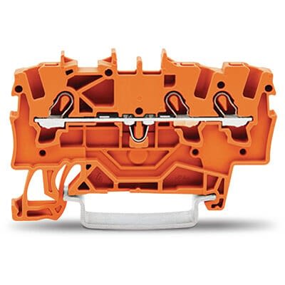 WAGO 2001-1302 TOPJOB S Series Orange, 1.5mm², 1-Level, Push-In Cage Clamp Termination, ATEX, EAC Ex, IECEx [2001-1302]; 278-8036