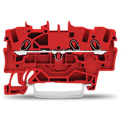WAGO 2001-1303 TOPJOB S Series Red, 1.5mm², 1-Level, Push-In Cage Clamp Termination, ATEX, EAC Ex, IECEx [2001-1303]; 278-8039