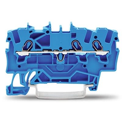 WAGO 2001-1304 TOPJOB S Series Blue, 1.5mm², 1-Level, Push-In Cage Clamp Termination, ATEX, EAC Ex, IECEx [2001-1304]; 278-8041