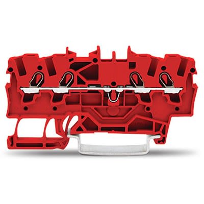 WAGO 2001-1403 TOPJOB S Series Red, 1.5mm², 1-Level, Push-In Cage Clamp Termination, ATEX, EAC Ex, IECEx [2001-1403]; 278-8059