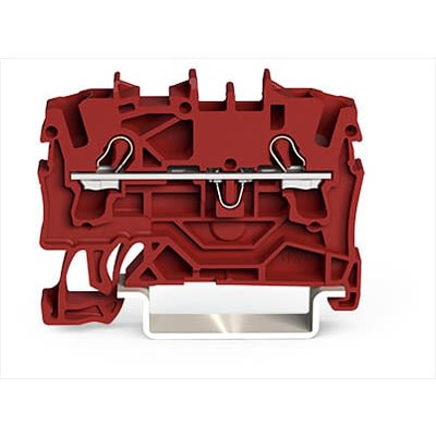 WAGO 2002-1203 TOPJOB S Series Red, 2.5mm², 1-Level, Push-In Cage Clamp Termination, ATEX, EAC Ex, IECEx [2002-1203]; 278-8095