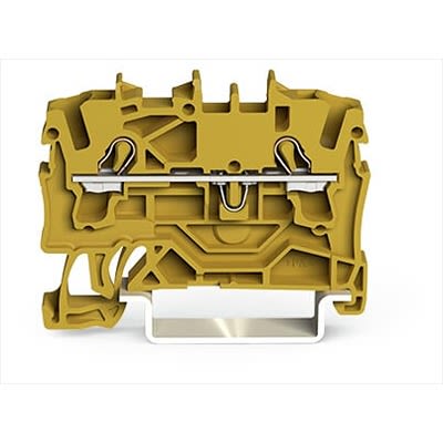 WAGO 2002-1206 TOPJOB S Series Yellow, 2.5mm², 1-Level, Push-In Cage Clamp Termination, ATEX, EAC Ex, IECEx [2002-1206]; 278-8100