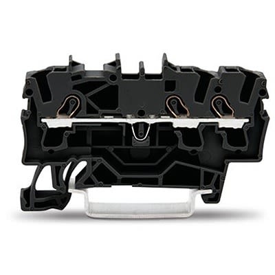 WAGO 2002-1305 TOPJOB S Series Black, 2.5mm², 1-Level, Push-In Cage Clamp Termination, ATEX, EAC Ex, IECEx [2002-1305]; 278-8114