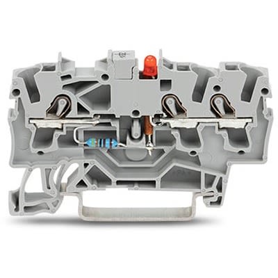 WAGO 2002-1321/1000-434 TOPJOB S Series Grey, 2.5mm², 1-Level, Push In Termination [2002-1321/1000-434]; 278-8125