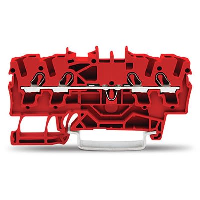 WAGO 2002-1403 TOPJOB S Series Red, 2.5mm², 1-Level, Push In Termination, ATEX, CSA, IECEx [2002-1403]; 278-8131