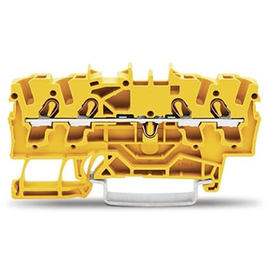 WAGO 2002-1406 TOPJOB S Series Yellow, 2.5mm², 1-Level, Push In Termination, ATEX, CSA, IECEx [2002-1406]; 278-8136