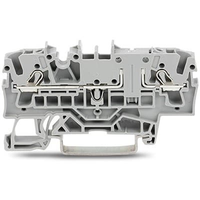 WAGO 2002-1601 TOPJOB S Series Grey, 2.5mm², 1-Level, Push In Termination, ATEX, CSA, IECEx [2002-1601]; 278-8151