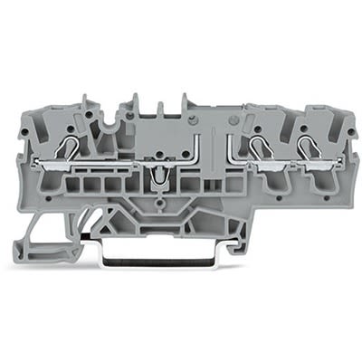 WAGO 2002-1701 TOPJOB S Series Grey, 2.5mm², 1-Level, Push In Termination, ATEX, CSA, IECEx [2002-1701]; 278-8172