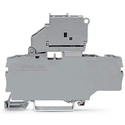 WAGO 2002-1711 TOPJOB S Series Grey, 2.5mm², 1-Level, Push In Termination, Fused, ATEX, CSA, IECEx [2002-1711]; 278-8177