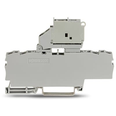 WAGO 2002-1811 TOPJOB S Series Grey, 2.5mm², 1-Level, Push In Termination, Fused, ATEX, CSA, IECEx [2002-1811]; 278-8196
