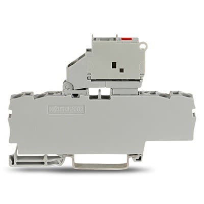 WAGO 2002-1811/1000-541 TOPJOB S Series Grey, 2.5mm², 1-Level, Push In Termination, Fused, ATEX, CSA, IECEx [2002-1811/1000-541]; 278-8197