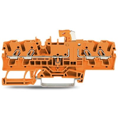 WAGO 2002-1872 TOPJOB S Series Orange, 2.5mm², 1-Level, Push In Termination, ATEX, CSA, IECEx [2002-1872]; 278-8205