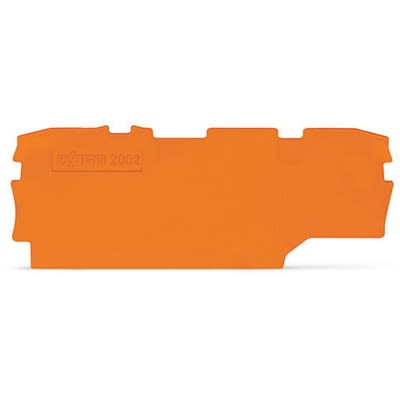 WAGO TOPJOB S Series End and Intermediate Plate for Use with DIN Rail Terminal Block, ATEX, IECEx [2002-1992]; 278-8234