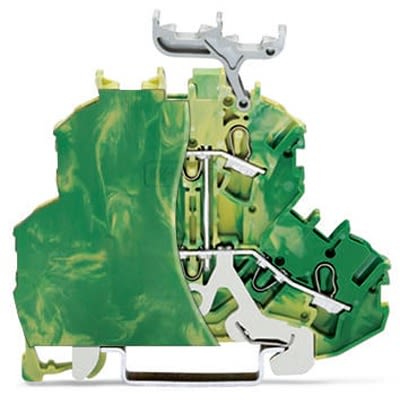 WAGO 2002-2237/099-000 TOPJOB S Series Green, Yellow, 2.5mm², 2-Level, Push In Termination, ATEX, IECE [2002-2237/099-000]; 278-8271