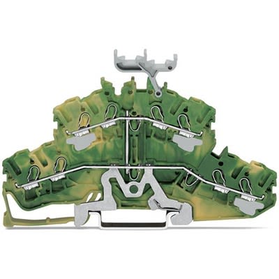 WAGO 2002-2437 TOPJOB S Series Green, Yellow, 2.5mm², 2-Level, Push In Termination, ATEX, CSA, IECEx [2002-2437]; 278-8299