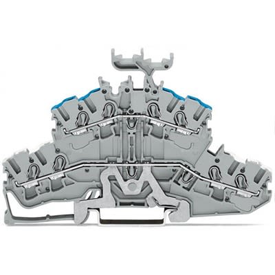 WAGO 2002-2458 TOPJOB S Series Grey, 2.5mm², 2-Level, Push In Termination, ATEX, CSA, IECEx [2002-2458]; 278-8303