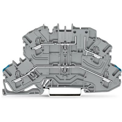 WAGO 2002-2662 TOPJOB S Series Grey, 2.5mm², 2-Level, Push In Termination, ATEX, CSA, IECEx [2002-2662]; 278-8316
