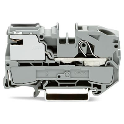 WAGO 2016-7111 TOPJOB S Series Grey, 16mm², 1-Level, Push In Termination [2016-7111]; 278-8357