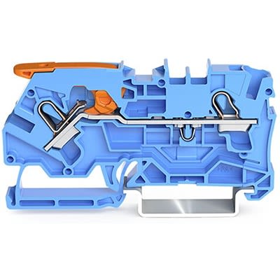 WAGO 2104-1204 TOPJOB S Series Blue, 4mm², 1-Level, Push In Termination, ATEX, CSA, IECEx [2104-1204]; 278-8365