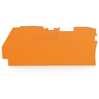 WAGO TOPJOB S Series End and Intermediate Plate for Use with DIN Rail Terminal Block [2104-1292]; 278-8370