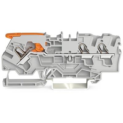 WAGO 2104-1301 TOPJOB S Series Grey, 4mm², 1-Level, Push In Termination, ATEX, CSA, IECEx [2104-1301]; 278-8372