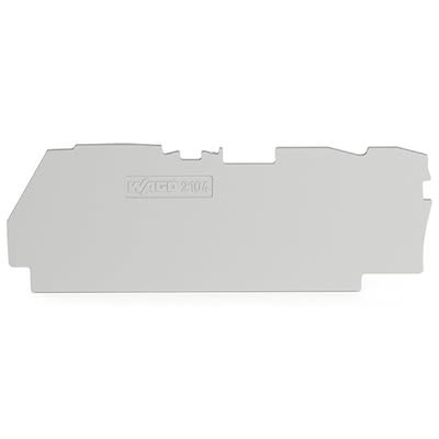 WAGO TOPJOB S Series End Plate for Use with DIN Rail Terminal Block [2104-1391]; 278-8377