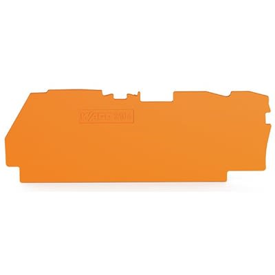 WAGO TOPJOB S Series End Plate for Use with DIN Rail Terminal Block [2104-1392]; 278-8378