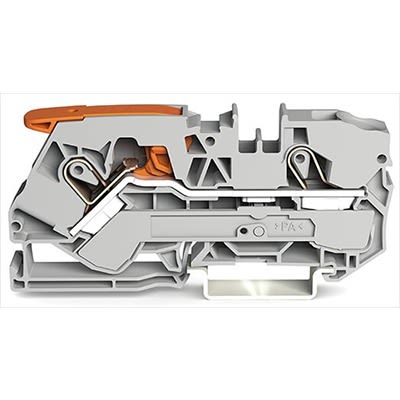 WAGO 2110-1201 TOPJOB S Series Grey, 10mm², 1-Level, Push In Termination, ATEX, IECE [2110-1201]; 278-8393