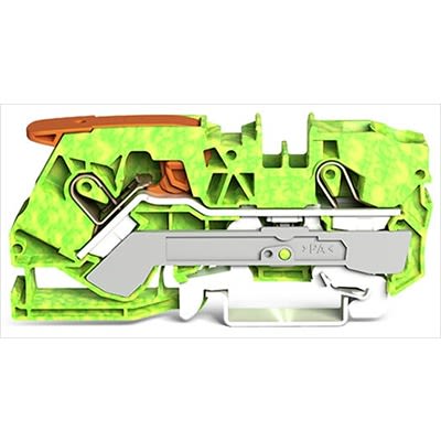 WAGO 2110-1207 TOPJOB S Series Green, Yellow, 10mm², 1-Level, Push In Termination, ATEX, IECE [2110-1207]; 278-8397
