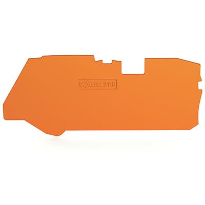 WAGO TOPJOB S Series End and Intermediate Plate for Use with DIN Rail Terminal Block [2110-1292]; 278-8399