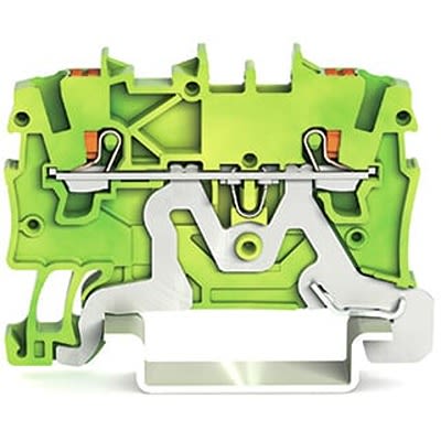WAGO 2200-1207 TOPJOB S Series Green, Yellow, 1.5mm², 1-Level, Push In Termination, ATEX, CSA, IECEx [2200-1207]; 278-8406