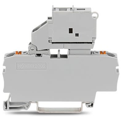WAGO 2202-1611 TOPJOB S Series Grey, 2.5mm², 1-Level, Push In Termination, Fused, ATEX, CSA, IECEx [2202-1611]; 278-8424