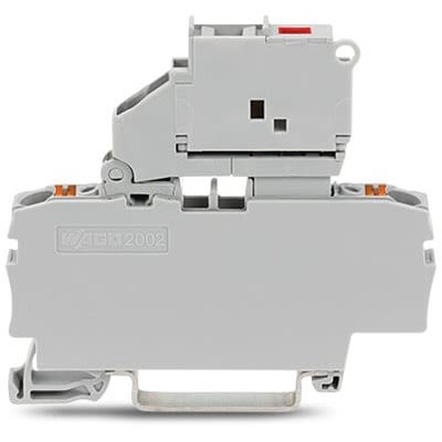 WAGO 2202-1611/1000-541 TOPJOB S Series Grey, 2.5mm², 1-Level, Push In Termination, Fused, ATEX, CSA, IECEx [2202-1611/1000-541]; 278-8426