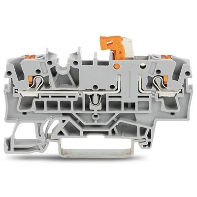 WAGO 2202-1671 TOPJOB S Series Grey, 2.5mm², 1-Level, Push In Termination, ATEX, CSA, IECEx [2202-1671]; 278-8433