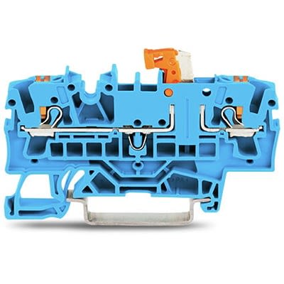 WAGO 2202-1674 TOPJOB S Series Blue, 2.5mm², 1-Level, Push In Termination, ATEX, CSA, IECEx [2202-1674]; 278-8436