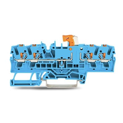 WAGO 2202-1874 TOPJOB S Series Blue, 2.5mm², 1-Level, Push In Termination, ATEX, CSA, IECEx [2202-1874]; 278-8444