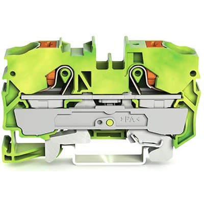 WAGO 2210-1207 TOPJOB S Series Green, Yellow, 10mm², 1-Level, Push In Termination, ATEX, CSA, IECEx [2210-1207]; 278-8458